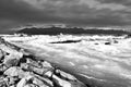 Icebergs floating in the cold water of the Jokulsarlon glacial lagoon. Vatnajokull National Park, in the southeast Royalty Free Stock Photo