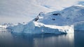 Icebergs floating in the Paradise Bay in Antarctica. Royalty Free Stock Photo