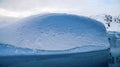 Icebergs floating in the Paradise Bay in Antarctica. Royalty Free Stock Photo
