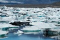 Icebergs in Icelands Joekulsarlon Bay Royalty Free Stock Photo