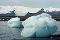 Icebergs in Icelands Joekulsarlon Bay Royalty Free Stock Photo
