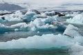 Icebergs in Icelands Joekulsarlon Bay Royalty Free Stock Photo