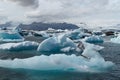 Icebergs in Icelands Joekulsarlon Bay Royalty Free Stock Photo