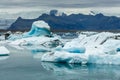 Icebergs in Jokulsarlon glacier lagoon, arctic landscape Iceland Royalty Free Stock Photo