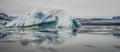 Icebergs in Jokulsarlon lagoon. Iceland Royalty Free Stock Photo