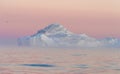 Icebergs in the midnight sun, Ilulissat, Greenland