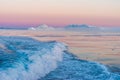 Icebergs in the midnight sun, Ilulissat, Greenland