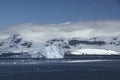 Icebergs and Mountains in Antarctica