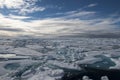Icebreaker in the ice Royalty Free Stock Photo