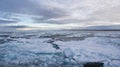 Icebreaker in the ice Royalty Free Stock Photo