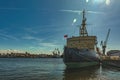 Icebreaker Krasin in the port of St. Petersburg