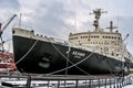 Icebreaker `Lenin` - the world`s first ship with a nuclear power plant, Murmansk, Russia.