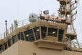 Icebreaker Murmansk . The left wing of the navigation bridge