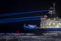 Icebreaker research vessel on research site Royalty Free Stock Photo