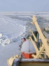 Icebreaker at sea