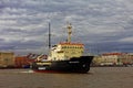 Icebreakers festival in St. Petersburg, Russia. Icebreaker IVAN KRUZENSHTERN