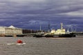 Icebreakers festival in St. Petersburg, Russia. Icebreaker IVAN KRUZENSHTERN