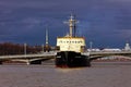 Icebreakers festival in St. Petersburg, Russia. Icebreaker IVAN KRUZENSHTERN