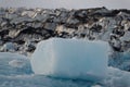 Iceburgs in a Glacial Lagoon Royalty Free Stock Photo