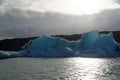 Iceburgs in a Glacial Lagoon Royalty Free Stock Photo