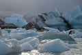 Iceburgs in a Glacial Lagoon Royalty Free Stock Photo