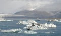 Iceburgs in a Glacial Lagoon Royalty Free Stock Photo