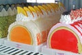 Icecream cake with orange Royalty Free Stock Photo