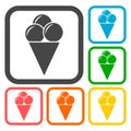 Icecream icons set