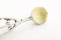 Icecream scoop with vanilla icecream Royalty Free Stock Photo