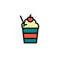 Icecream. Vector illustration decorative design Royalty Free Stock Photo