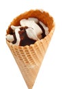 Icecream in waffle cup Royalty Free Stock Photo