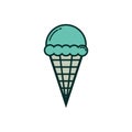Icecreamcone. Vector illustration decorative design Royalty Free Stock Photo