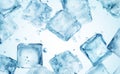 Icecubes background, ice cube texture, ice wallpaper It makes me feel fresh and feel good. Generative AI