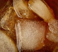 Icecubes in wiskey Royalty Free Stock Photo