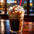 iced coffee, cold refreshing coffee beverage drink