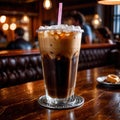 iced coffee, cold refreshing coffee beverage drink