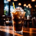 iced coffee, cold refreshing coffee beverage drink