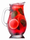 Iced blueberry mint lemonade pitcher, paths