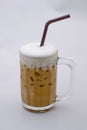 Iced Cappuccino coffee, Ice Coffee on isolated