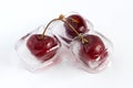 Iced cherries Royalty Free Stock Photo