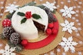 Iced Christmas Cake Still Life