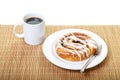 Iced Cinnamon Roll with Coffee