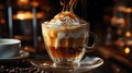 Iced Coffee: A Deliciously Refreshing Morning Moment. Refreshing Iced Coffee, an incredible fusion of fresh coffee and ice. A