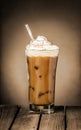 Iced coffee float or milkshake Royalty Free Stock Photo