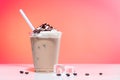 iced coffee with ice-cream Royalty Free Stock Photo
