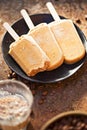 Iced coffee lollies Royalty Free Stock Photo