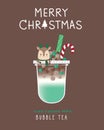 Iced coffee mint Bubble Tea