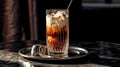 iced coffee with vanilla cream