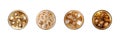 Iced Coffee Variations Set. Refreshing Beverage Options Collection Isolated On Transparent Background Royalty Free Stock Photo