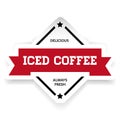Iced Coffee Vintage Sign